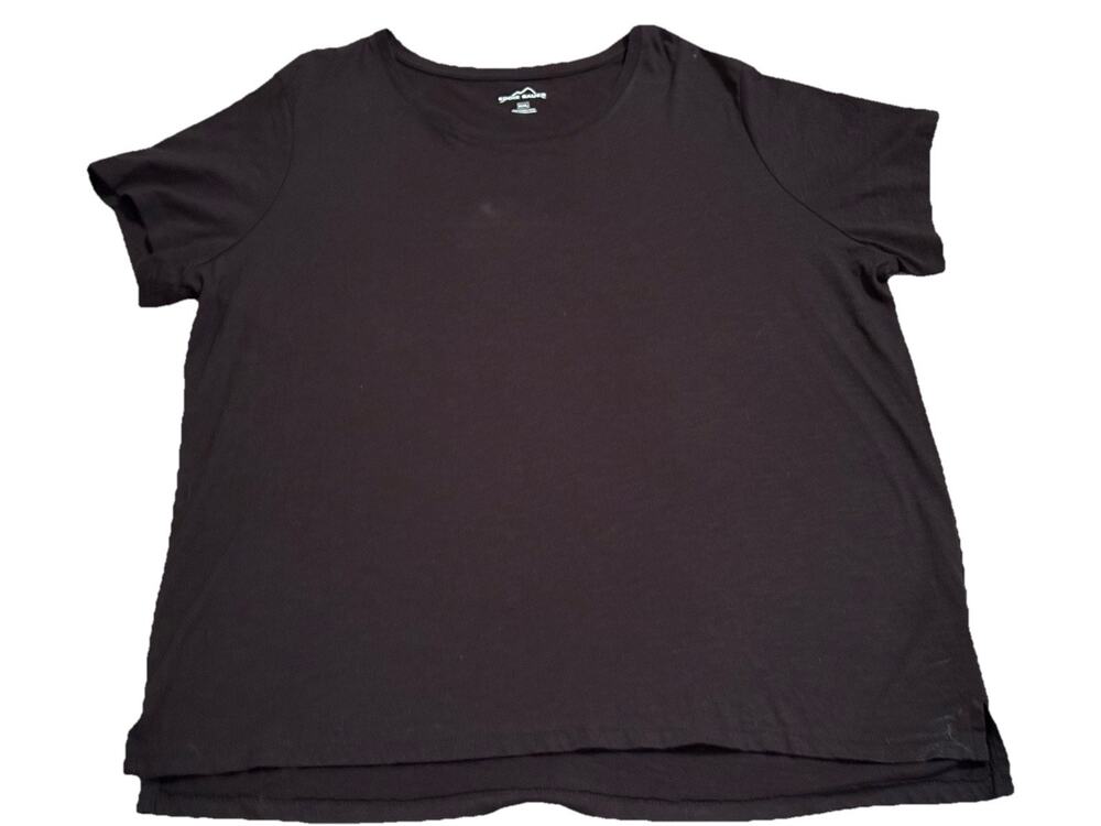 Eddie Bauer Women's Short Sleeve T-Shirt, Black, Size XXXL